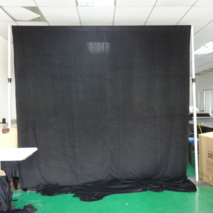 Aluminum telescopic black pipe and drape kits for outdoor wedding - Product Image 3