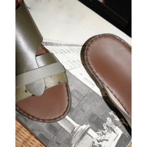 Sandales arabes en cuir exotique personnalisées SHIKOL pour hommes – Chaussons classiques faits main en cuir d'autruche gaufré de qualité supérieure – Idéales pour les vacances, le Ramadan et l'extérieur - Product Image 2