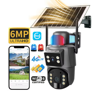 Rscamtom Ubox 6MP Ống Kính Kép Hai-Cách Âm Thanh Còi Báo Động Phát Hiện Con Người Báo Động 4G/Wifi Năng Lượng Mặt Trời Powered Ngoài Trời PTZ An Ninh Máy Ảnh - Product Image 1