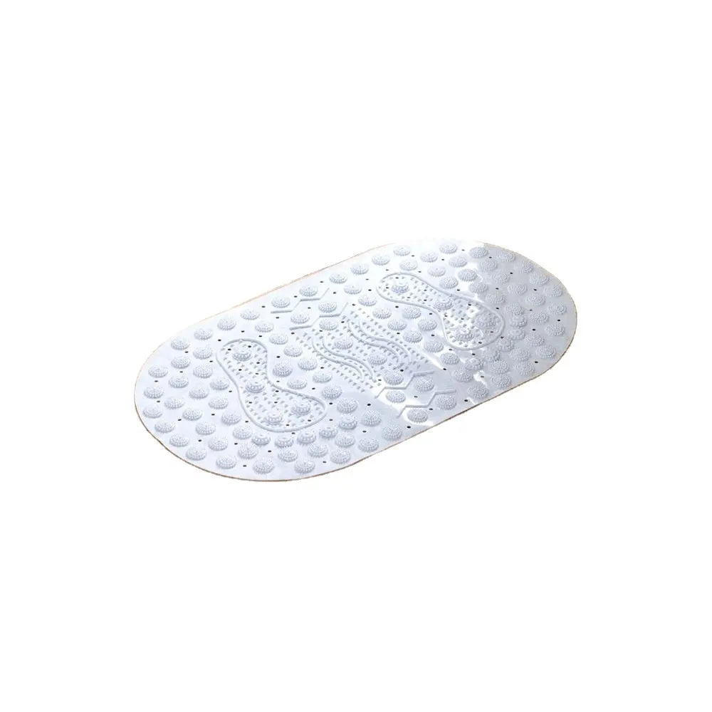 1pc Oval PVC Shower Bath Mat Antiderrapante Massagem Banheiro Mat Ventosa Antiderrapante Lavável Banheira Tapete Acessórios do banheiro