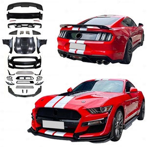 Nuevos Parachoques para Auto, Estilo <span class=keywords><strong>Mustang</strong></span> <span class=keywords><strong>GT500</strong></span>, para <span class=keywords><strong>Ford</strong></span> <span class=keywords><strong>Mustang</strong></span> 2015 <span class=keywords><strong>2016</strong></span> 2017, Kit Completo de Actualización <span class=keywords><strong>GT500</strong></span> <span class=keywords><strong>Shelby</strong></span> con Parachoques, Capó y Guardabarros - Product Image 1