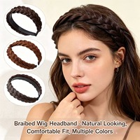 Bandeau de perruque premium durable pour le bureau, bandeau en fausses mèches pour femmes, accessoire capillaire tendance