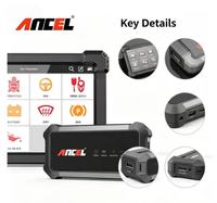 Herramienta de Diagnóstico Automotriz Inalámbrica Bluetooth ANCEL X7, Lector de Códigos para 86 Marcas con Prueba Activa, Purga de ABS y Codificación de ECU