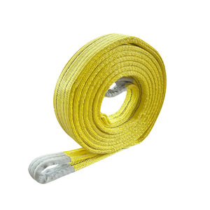 Cinghie per Sollevamento Pesi Mechpro, Cinghie da Palestra ad Alta Resistenza in Poliestere a <span class=keywords><strong>4</strong></span> Strati, 8mm Piatte con Occhielli, Garanzia di 1 Anno - Product Image 1