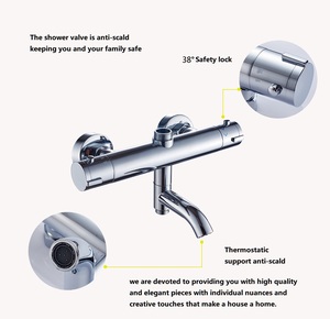Hotel Bathroom Thermostatic Control <strong>Bar</strong> <strong>Valve</strong> Diverter Thermostatic <strong>Shower</strong> Mixing <strong>Valve</strong> - Product Image 4