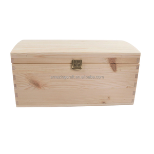 Caja de Madera Grande para Almacenamiento, sin Pintar, de Pino, para Manualidades en el Hogar, Cesta Organizadora de Gran Capacidad - Product Image 6
