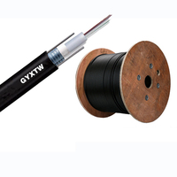 Fabricante de China Cable de fibra óptica GYXTW de modo único Conducto aéreo Cable de fibra óptica de entierro directo