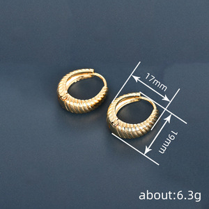 Orecchini a Clip in Stile Corte Francese per Donne, Gioielli Eleganti e di Lusso, Regalo di Moda Creativo per Uso Quotidiano - Product Image 4