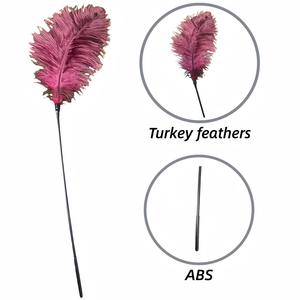 Toptan yüksek kalite yaprak şekli seksi tüyler SM seks oyuncakları flört kutup yetişkin Flriting oyuncak - Product Image 3