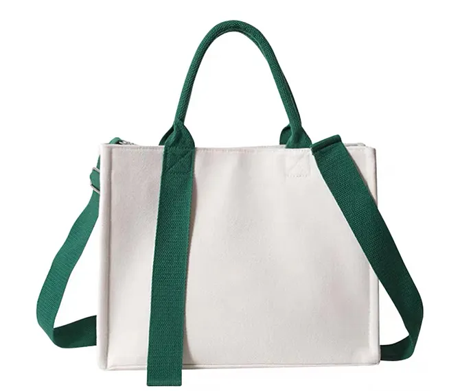 Sac fourre-tout en coton avec fermeture éclair imprimé cadeau promotion sac fourre-tout en toile personnalisé avec logo