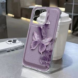 เคสโทรศัพท์มือถือ TPU ลายพิมพ์<span class=keywords><strong>รูป</strong></span>ผีเสื้อสีม่วงกันกระแทกสำหรับ iPhone x XR XS <span class=keywords><strong>11</strong></span> 12 13 14 15 16 17 PRO MAX AIR - Product Image 1