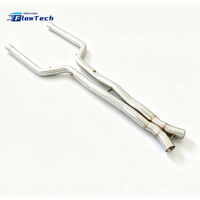 Kit de tuyau intermédiaire en acier inoxydable 304 pour BMW F90 M5 S63 4.4T V8 bi-turbo, système d'échappement haute performance à flux élevé, montage direct