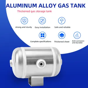 5l 8bar Maatwerk Draagbare Kleine Aluminium Luchtdruk Opslag Vesselair Compressor Tank