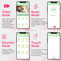 Bestseller Silikon mit Kette Halskette Rose Paare Spiele Intimes Spielzeug APP Controlled Nippel klemme Nippel Vibrator