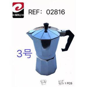 Cafetière italienne en métal de style italien # 3 pour machine à café expresso et cappuccino - Product Image 1