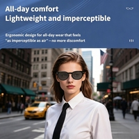 Lunettes Caméra HD 1080P Wi-Fi 8MP avec Recharge Magnétique, Stabilisation d'Image, Musique, Appels, Traduction IA et Commande Vocale Tactile