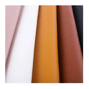R-F063HB Bestseller mehrfarbiges künstliches Semi-PU-Leder Weiches Litschi muster Leder für Gepäcks ofa