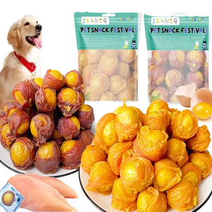 Friandises pour chiens et chats à base de citrouille, de poulet et de canard lyophilisés, riches en fibres, jaune d'œuf de caille lyophilisé, nourriture santé pour animaux de compagnie, friandises, collations - Product Image 6