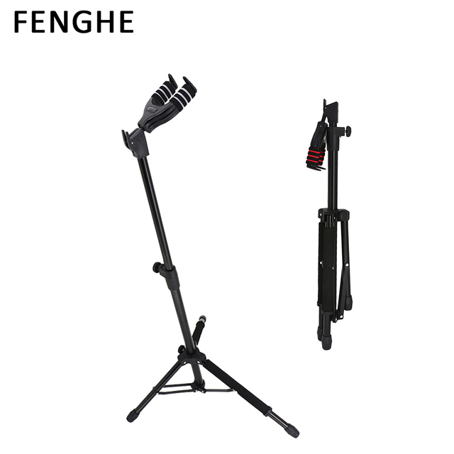 JA-A35 Universal Tripod Vertical Folding Stands With Auto-Lock Hook for Stringed Instruments