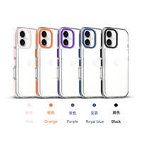 Coque de téléphone portable en métal avec cadre d'objectif et boutons métalliques, protection anti-rayures et dos haute transparence, fabrication directe OEM&ODM