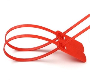 ซีลพลาสติก PVC สีแดงแบบใช้ครั้งเดียว ปิดผนึกแน่น สายรัดพลาสติกแบบมีหมายเลข สำหรับงานโลจิสติกส์ - Product Image 2