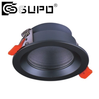 Module de spot encastré en verre transparent avec cadre intégré, garniture de spot encastré fixe, étanche, GU5.3 / MR16 / GU10