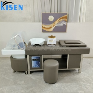 Kisen Luxury Modern Shampoo <b>Bed</b> Hair Salon Washing Chair Shampoo Unit Chair Fast Delivery - Product Image 1