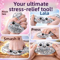 Jouet anti-stress en forme de boulette vapeur, best-seller transfrontalier, jouet souple à rebond rapide en plastique pour enfants, vente en gros