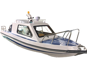 2022 cheap 19ft 590cm fiberglass fishing boat console cabin floating room house fishing boat yacht luxury boat for sale