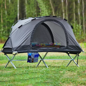 Tienda de campaña portátil plegable para exteriores, peso ligero, juego combinado para 2 personas, tienda de campaña impermeable para cuna de Camping, tienda de playa combinada emergente para el sol - Product Image 2