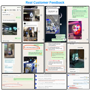 Solution <span class=keywords><strong>de</strong></span> raccordement 3x3, Ventilateur Holographique 3D <span class=keywords><strong>de</strong></span> 65 cm pour Attractions Touristiques avec Affichage Dynamique et Contrôle Sans Fil - Product Image 4