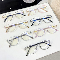Charnière à ressort durable pour ordinateur pour femmes Petit oeil de chat Bling Diamond Montura Optica Prescription Myopie Monture Lunettes optiques
