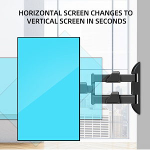 Pantalla de 32 "-55" que gira 90 °, <span class=keywords><strong>soporte</strong></span> de <span class=keywords><strong>pared</strong></span> para <span class=keywords><strong>TV</strong></span>, <span class=keywords><strong>soporte</strong></span> de inclinación de movimiento completo, <span class=keywords><strong>soporte</strong></span> para <span class=keywords><strong>TV</strong></span>, marco de <span class=keywords><strong>soporte</strong></span>, brazo <span class=keywords><strong>giratorio</strong></span> VESA 400x400mm - Product Image 3