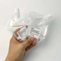 Flacon vide en plastique transparent haute pigmentation pour baume à lèvres, crème de base, cosmétiques en vrac recyclables, utilisé pour le rouge à lèvres et les soins anti-rides