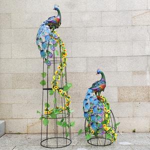 Plantes grimpantes artificielles, fleurs décoratives, treillis de jardin en métal - Product Image 6