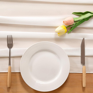 <span class=keywords><strong>Chemin</strong></span> <span class=keywords><strong>de</strong></span> <span class=keywords><strong>table</strong></span> en mousseline <span class=keywords><strong>de</strong></span> soie romantique pour la fête <span class=keywords><strong>de</strong></span> <span class=keywords><strong>mariage</strong></span>, la fête prénuptiale, la Saint-Valentin, 29 x 120 pouces - Product Image 3