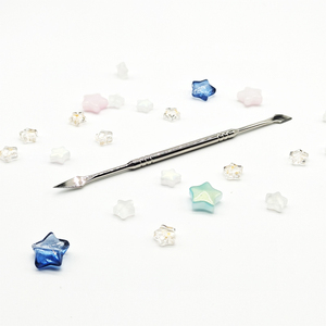 อุปกรณ์ทำเล็บมืออาชีพ สแตนเลสสตีล ที่ดันหนังกำพร้า ตัดขอบตรง แบบสองด้าน - Product Image 3