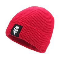Bonnet de ski d'hiver chaud unisexe personnalisé de couleur unie bonnet tricoté/bonnet