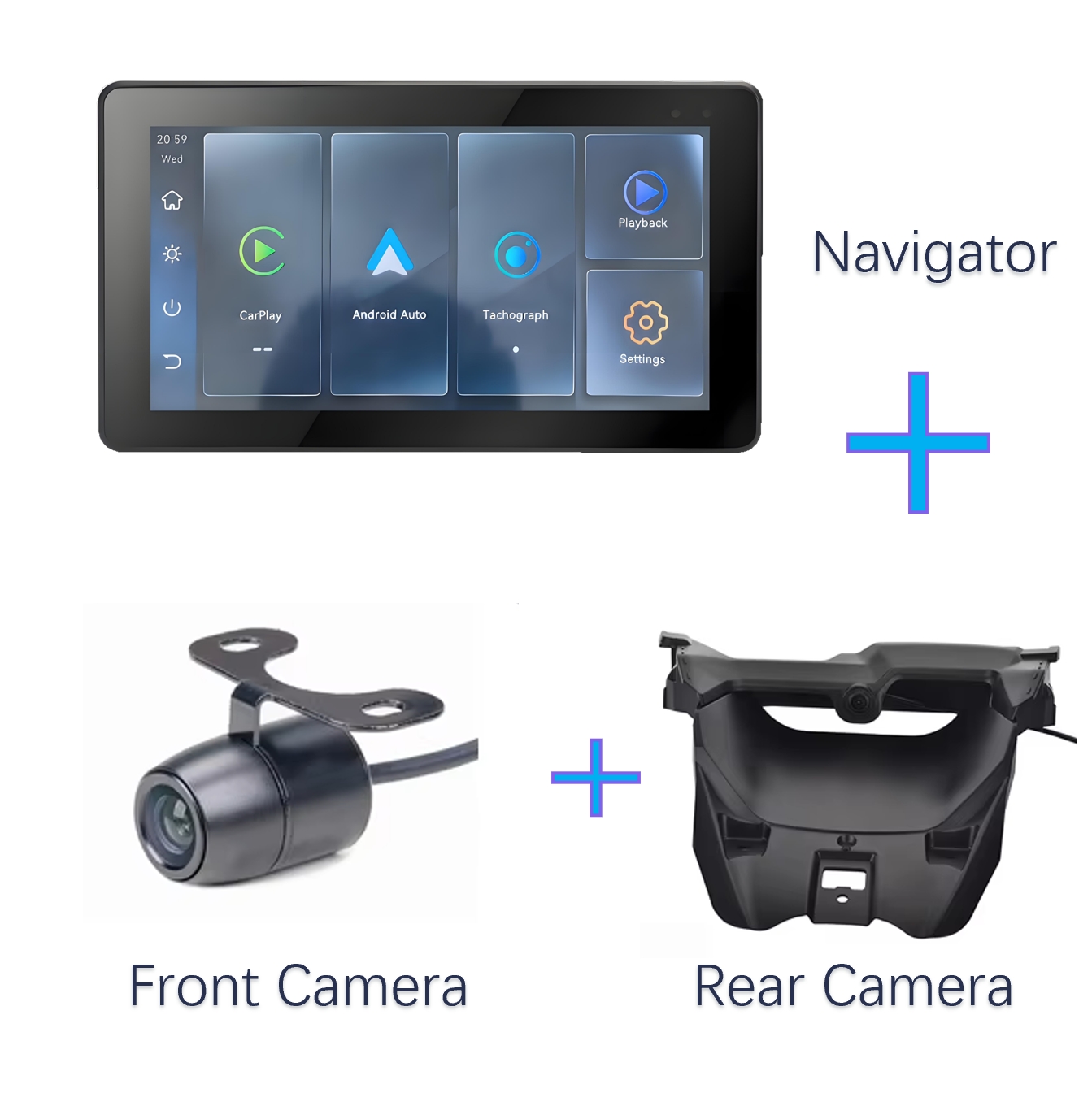 Écran + Caméra avant et arrière