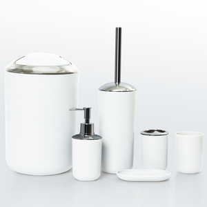ชุดอุปกรณ์ห้องน้ำ 6 ชิ้น, ที่วางของ, กล่องสบู่, แปรงขัดห้องน้ำ - Product Image 3