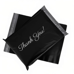 Bolsas de Envío de Plástico Polivinílico Negras Impermeables al por Mayor con Logotipo Personalizado, Bolsas de Embalaje de Plástico para Correo - Product Image 1