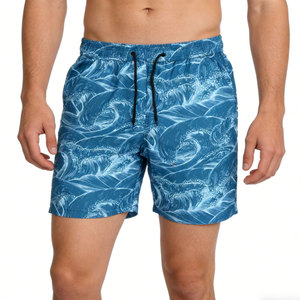 Pantaloncini da spiaggia leggeri da <span class=keywords><strong>uomo</strong></span> personalizzati con motivo a onde di <span class=keywords><strong>mare</strong></span> per le vacanze disponibili - Product Image 1