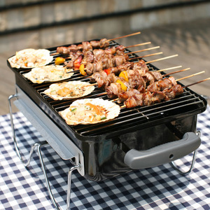 REDFOX-Gril de Camping Portable pour Usage Domestique, Poêle à Charbon Électrique en Acier Inoxydable - Product Image 5