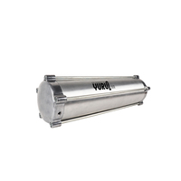 Réservoir d'air en aluminium 5.5L pour accessoires de pneumonie de voiture 3/8 ou 1/4 NPT Port 140*420mm