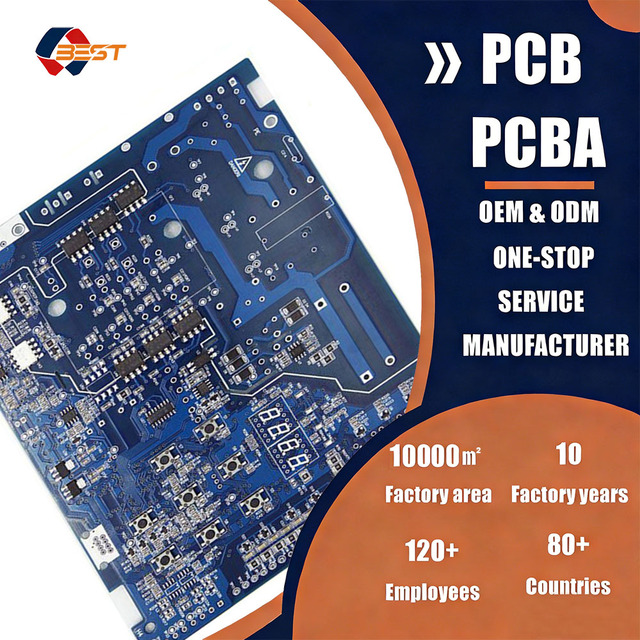 One Stop PCB Customized Multilayer Industrial Control Printed Circuit Board PCBA MP3 Decoding Board Manufacturer PCBA