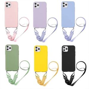 Coque de téléphone à bandoulière en silicone souple avec cordon, pour iPhone X 11 12 13 14 Pro Max – Offre Spéciale - Product Image 4