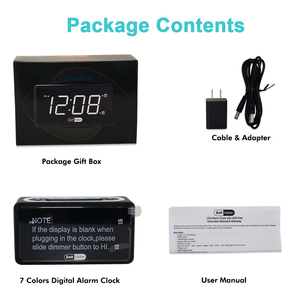 Despertador digital multifunción, reloj de escritorio de 7 colores con carga USB y cambio de color - Product Image 6