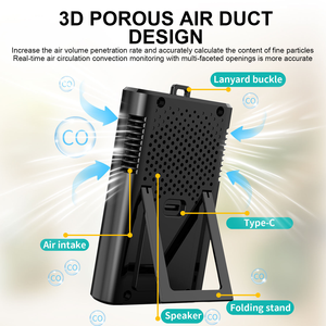 Détecteur <span class=keywords><strong>de</strong></span> qualité <span class=keywords><strong>de</strong></span> l'air multifonctionnel, alarme portable <span class=keywords><strong>de</strong></span> <span class=keywords><strong>monoxyde</strong></span> <span class=keywords><strong>de</strong></span> <span class=keywords><strong>carbone</strong></span> CO, détecteur <span class=keywords><strong>de</strong></span> <span class=keywords><strong>fumée</strong></span>, moniteur d'humidité haute précision pour l'intérieur - Product Image 3