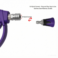 Pistolet à eau haute pression transfrontalier SG28 4060 psi, nettoyeur haute pression en plastique avec raccord rapide 1/4 pour le detailing automobile et le lavage de voitures