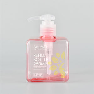 250ML 450ML 650ML quadrato PETG <span class=keywords><strong>plastica</strong></span> di riempimento piatto <span class=keywords><strong>liquido</strong></span> di lavaggio sapone per le mani Gel Dispenser bottiglia fornitore all'ingrosso - Product Image 5